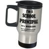 Principal Funny Gifts Travel Mug Coffee Tumbler - School Head Teacher Master Chancellor University Director Insulated Stainless Steel Cute Gag For Women Men - Im Not A Magician view 1