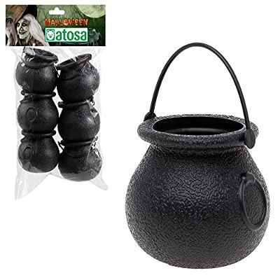 Atosa 41259 Witch Pots, 6 cm, Pack of 6