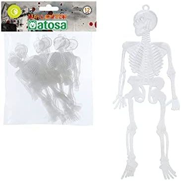 ATOSA B/Sun Skeleton 25X15 Glow in the Dark 12 U, Multicolour (38833)