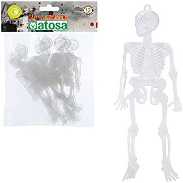 ATOSA B/Sun Skeleton 25X15 Glow in the Dark 12 U, Multicolour (38833)