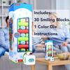 Bits and Pieces Happy Stackers Game Colorful Tower Stack Game Easy to Play Stacking Toy for Kids and Family Pre-School Daycare Center Toys for Ages 3 and Up, 2-4 Players view 2