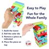 Bits and Pieces Happy Stackers Game Colorful Tower Stack Game Easy to Play Stacking Toy for Kids and Family Pre-School Daycare Center Toys for Ages 3 and Up, 2-4 Players view 3
