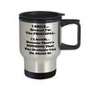 Principal Funny Gifts Travel Mug Coffee Tumbler - School Head Teacher Master Chancellor University Director Insulated Stainless Steel Cute Gag For Women Men - I Smile and Laugh view 2