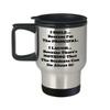 Principal Funny Gifts Travel Mug Coffee Tumbler - School Head Teacher Master Chancellor University Director Insulated Stainless Steel Cute Gag For Women Men - I Smile and Laugh view 3