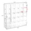 Ikee Design Premium Acrylic Collection 25 Compartments Display Case with Magnets Door, Wall-Mounted Storage Organizer Rack for Small Pop Figure, Doll and Gemstones, Compartment: 2 W x 1.8D x 2H in view 2