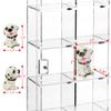 Ikee Design Premium Acrylic Collection 25 Compartments Display Case with Magnets Door, Wall-Mounted Storage Organizer Rack for Small Pop Figure, Doll and Gemstones, Compartment: 2 W x 1.8D x 2H in view 3