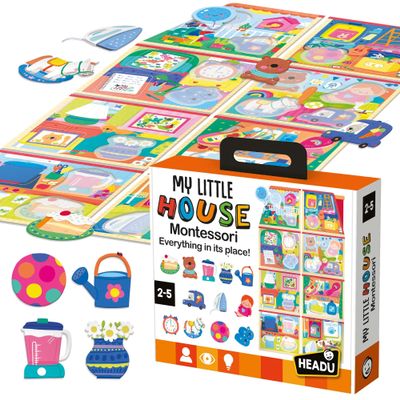 Headu My Little House Montessori, Educational Toys for Boys and Girls Ages 2-5 Years Old, Toddler Learning Toys, Teacher Homeschool Supplies, Birthday