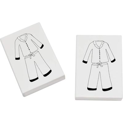 Azeeda 2 x 45mm 'Pyjamas' Erasers/Rubbers (ER00019287)