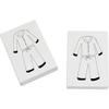 Azeeda 2 x 45mm 'Pyjamas' Erasers/Rubbers (ER00019287) view 1