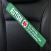 Autism Medical Alert Seat Belt Cover (Emerald Green) view 1