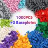 Building Blocks 1000 Pieces Classic Building Bricks Compatible with All Major Brands with 3 Baseplates Preschool Learning Educational Toy Present for Boys Girls Kids 6 7 8 9 10 11 12 Years Old view 1