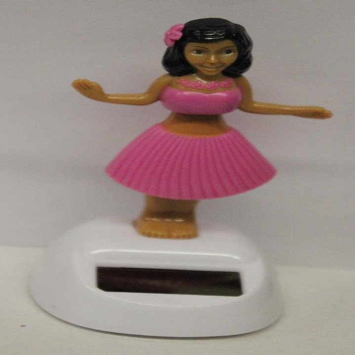 Solar Powered Dancing Hulu Girl (Pink)