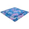 Toy Play Pop Up Tent, 2 Sleeping Bags, Aqua with Flower Print Fabric for Stuffed Animals, Dolls view 3