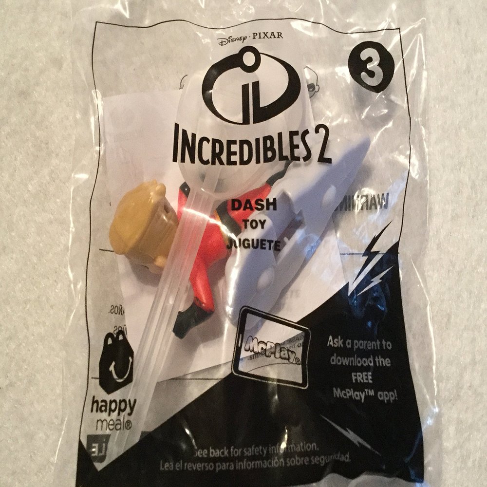 McDonalds ~ INCREDIBLES 2 ~ DASH #3~2018