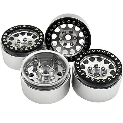4Pcs/Set 1:10 RC Crawler Metal Alloy 1.9 Inch Wheel Rim BEADLOCK Fitfor 1/10 Axial SCX10 TAMIYA CC01 D90 D110