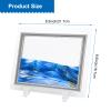 Coitak Moving Sand Art Picture, Sandscape, Moving Desktop Art for Home Decor and Office, Medium Size 9x7(Blue) view 2