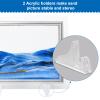 Coitak Moving Sand Art Picture, Sandscape, Moving Desktop Art for Home Decor and Office, Medium Size 9x7(Blue) view 3