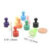 24 Magnetic Push Pins Miniature Game Piece Pawn Magnet Useful for Fridge, Office, Map Magnets, Kitchen Magnets, Whiteboard Magnets, Photo Magnets, Fun Colorful Classroom Magnets Pawn Style (Red-24pcs) view 4