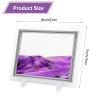 Coitak Sandscape, Moving Sand Art Picture, Moving Desktop Art, Sand in Motion, Medium Size 9x7(Purple) (7x9inch, Purple) view 2