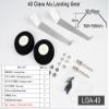 15/20/ 40 Class Aluminum Steel Wire Scale Landing Gear; 20/40 Class Front/Tail Landing Skid; Foam/PU Wheels Combo Set for RC Flying Airplane (LGA-40) view 2