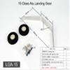 15/20/ 40 Class Aluminum Steel Wire Scale Landing Gear; 20/40 Class Front/Tail Landing Skid; Foam/PU Wheels Combo Set for RC Flying Airplane (LGA-15) view 2