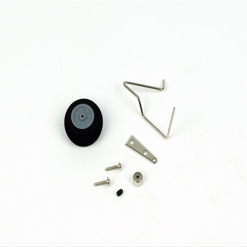 15/20/ 40 Class Aluminum Steel Wire Scale Landing Gear; 20/40 Class Front/Tail Landing Skid; Foam/PU Wheels Combo Set for RC Flying Airplane (TLG-20)