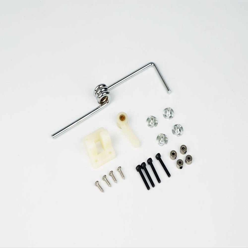 15/20/ 40 Class Aluminum Steel Wire Scale Landing Gear; 20/40 Class Front/Tail Landing Skid; Foam/PU Wheels Combo Set for RC Flying Airplane (FS-40)