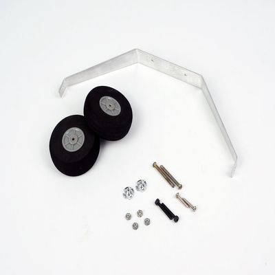 15/20/ 40 Class Aluminum Steel Wire Scale Landing Gear; 20/40 Class Front/Tail Landing Skid; Foam/PU Wheels Combo Set for RC Flying Airplane (LGA-20)
