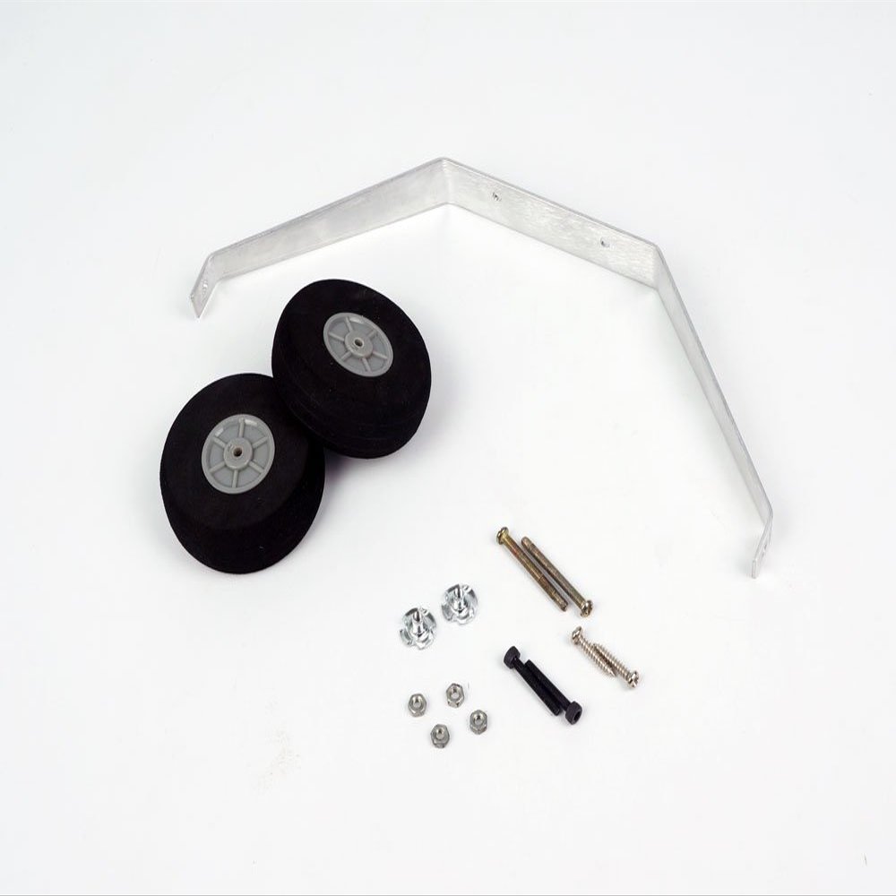 15/20/ 40 Class Aluminum Steel Wire Scale Landing Gear; 20/40 Class Front/Tail Landing Skid; Foam/PU Wheels Combo Set for RC Flying Airplane (LGA-20)