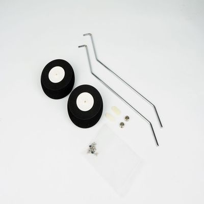 15/20/ 40 Class Aluminum Steel Wire Scale Landing Gear; 20/40 Class Front/Tail Landing Skid; Foam/PU Wheels Combo Set for RC Flying Airplane (LGW-40)