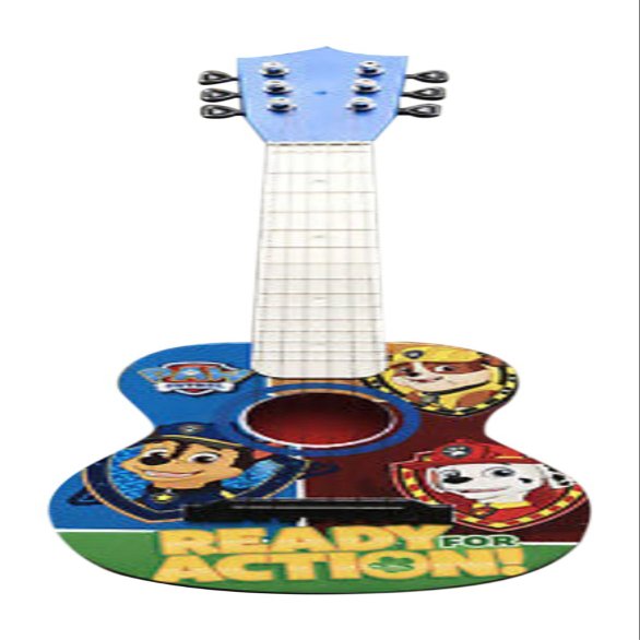 Paw Patrol 21" Kids Guitar Toy GT1-01371 | Inspired Design, Easy-to-Hold, Thin Frets and Low String, Traditional Acoustic Guitar Shape, Secret Stickers, Real Tuning Gears