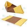 ECR4Kids SoftZone Camp, Canoe and Tumble Too, Folding Playmat, Chocolate/Yellow view 3