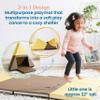 ECR4Kids SoftZone Camp, Canoe and Tumble Too, Folding Playmat, Chocolate/Yellow view 4