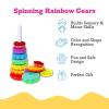 Toddler Tested Spinning Stacker Toy - Rainbow Ring Stacker Montessori Baby Toys for 15 Months+ - Sensory & Learning Toys for Toddlers for Boys & Girls view 2