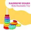 Toddler Tested Spinning Stacker Toy - Rainbow Ring Stacker Montessori Baby Toys for 15 Months+ - Sensory & Learning Toys for Toddlers for Boys & Girls view 4