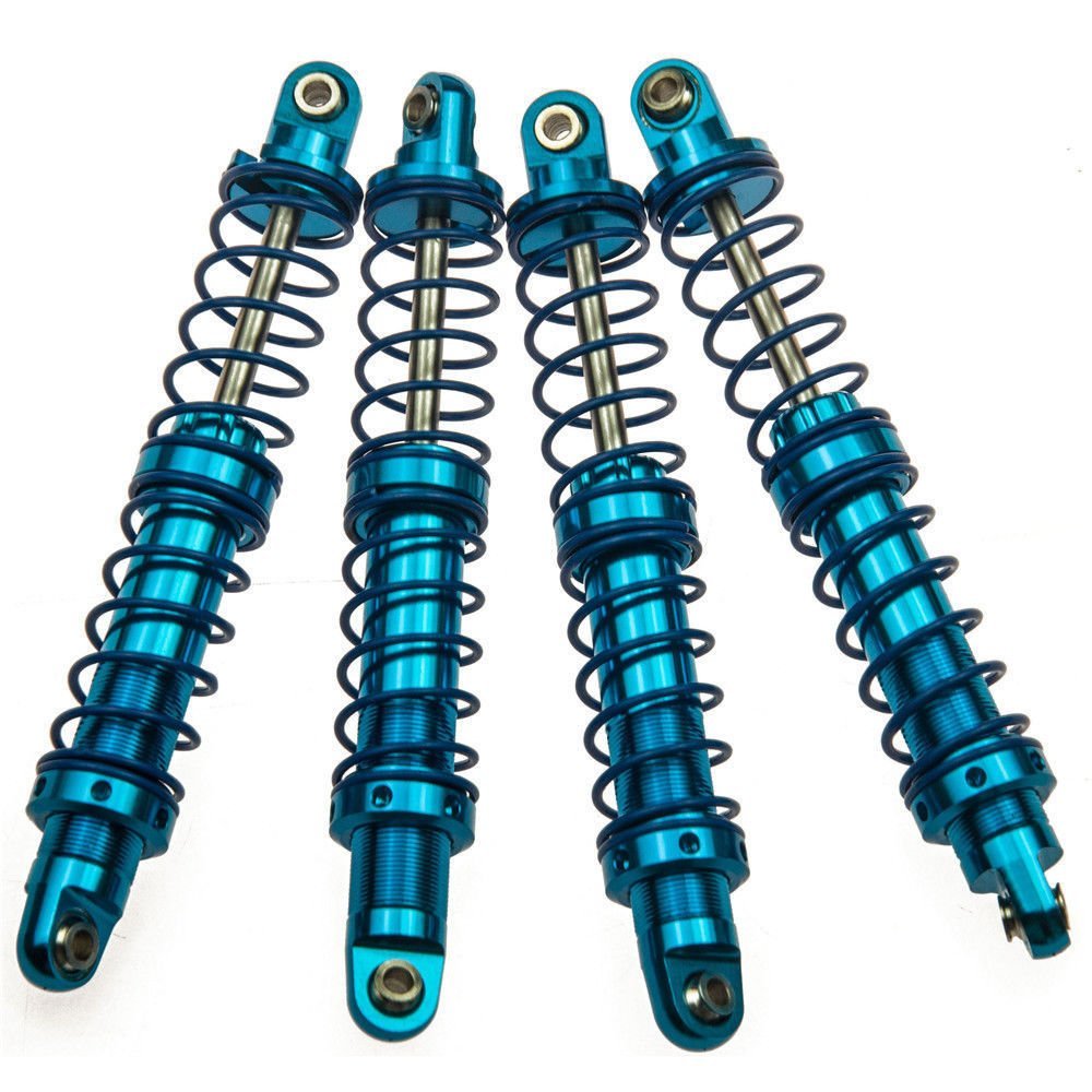 4Pcs 90mm Aluminum Suspension Shock Absorbers Set for 1/10 RC Crawler Axial SCX10 D90 D110