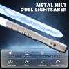 YDDSABER Dueling Lightsaber for Adults,Metal Hilt,Replaceable Blade FX Light Saber,4 Modes Sounds, Swing, Blaster, Rechargeable,38.2 Inch Full Size Lightsaber, Kids, Cosplay, Brithday Gift (Iceblue) view 3