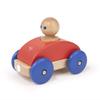 3 Piece Tegu Magnetic Racer Building Block Set, Poppy Big Top view 1