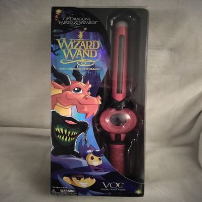 Electronic Wizard Wand You Control The Magic! of Dragons, Fairies & Wizards Vog Might Red Dragon Ages 4+ New in Unopened Box