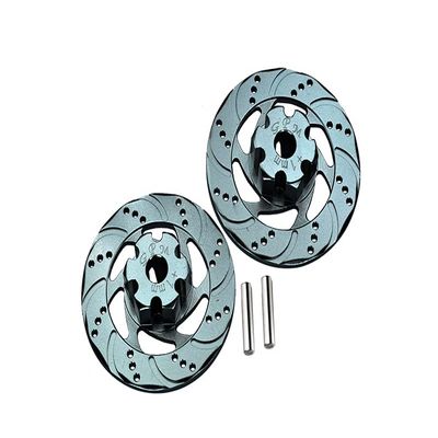 GPM for Traxxas Unlimited Desert Racer 4X4 (#85076-4) Upgrade Parts Aluminum +1mm Hex with Brake Disk - 1Pr Set Gray Silver