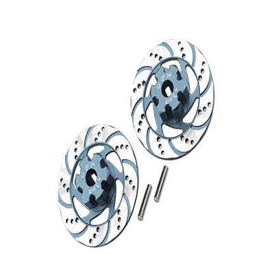 GPM For Traxxas Unlimited Desert Racer 4X4 (#85076-4) Upgrade Parts Aluminum +3mm Hex With Brake Disk With Silver Lining - 1Pr Set Gray Silver
