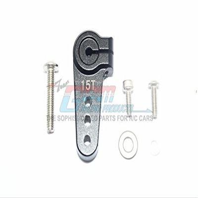 Aluminum Adjustable 15T Servo Horn For LOSI 1:6 4WD Super Baja Rey LOS05013 / Super Baja Rey 2.0 LOS05021 Upgrades - Black