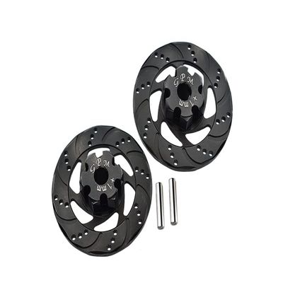 GPM For Traxxas Unlimited Desert Racer 4X4 (#85076-4) Upgrade Parts Aluminum +1mm Hex With Brake Disk - 1Pr Set Black