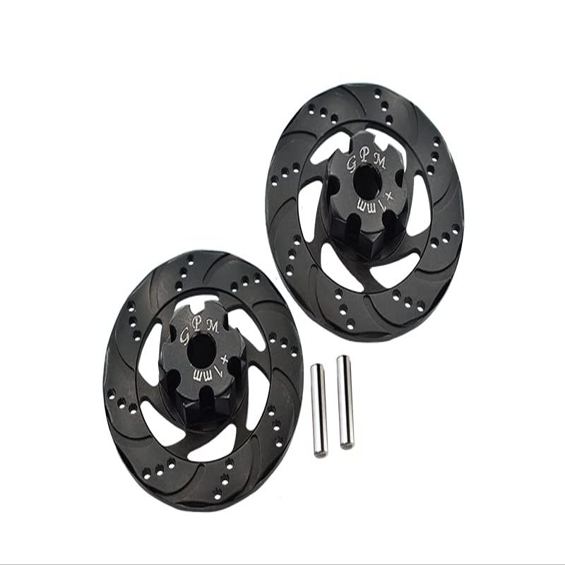 GPM For Traxxas Unlimited Desert Racer 4X4 (#85076-4) Upgrade Parts Aluminum +1mm Hex With Brake Disk - 1Pr Set Black