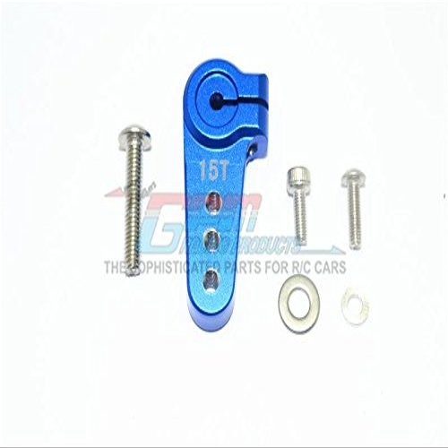 Aluminum Adjustable 15T Servo Horn For LOSI 1:6 4WD Super Baja Rey LOS05013 / Super Baja Rey 2.0 LOS05021 Upgrades - Blue