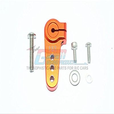 Aluminum Adjustable 15T Servo Horn For LOSI 1:6 4WD Super Baja Rey LOS05013 / Super Baja Rey 2.0 LOS05021 Upgrades - Orange