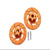 GPM For Traxxas Unlimited Desert Racer 4X4 (#85076-4) Upgrade Parts Aluminum +1mm Hex With Brake Disk - 1Pr Set Orange view 1