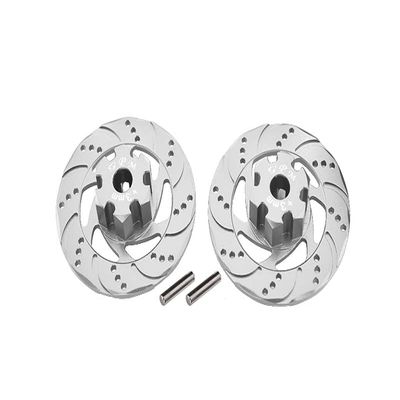 GPM For Traxxas Unlimited Desert Racer 4X4 (#85076-4) Upgrade Parts Aluminum +3mm Hex With Brake Disk - 1Pr Set Silver