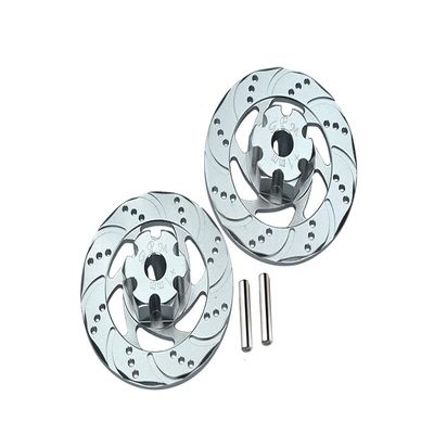 GPM For Traxxas Unlimited Desert Racer 4X4 (#85076-4) Upgrade Parts Aluminum +1mm Hex With Brake Disk - 1Pr Set Silver