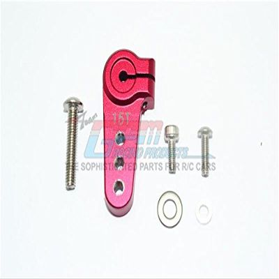 Aluminum Adjustable 15T Servo Horn For LOSI 1:6 4WD Super Baja Rey LOS05013 / Super Baja Rey 2.0 LOS05021 Upgrades - Red